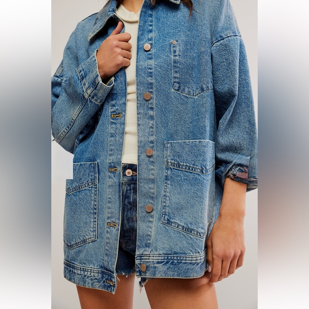 We The Free Avery Denim Jacket - NWOT - Picture 4 of 7